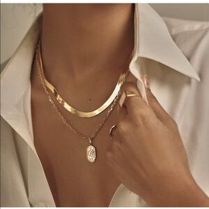 Melanie Auld Herringbone chain 5mm 18"